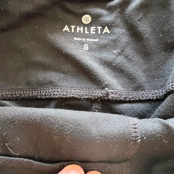 Black Athleta Leggings. Cropped. Size S. Good pre-opened condition. - Picture 3 of 3